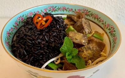 Black Jack: Black rice with jackfruit curry