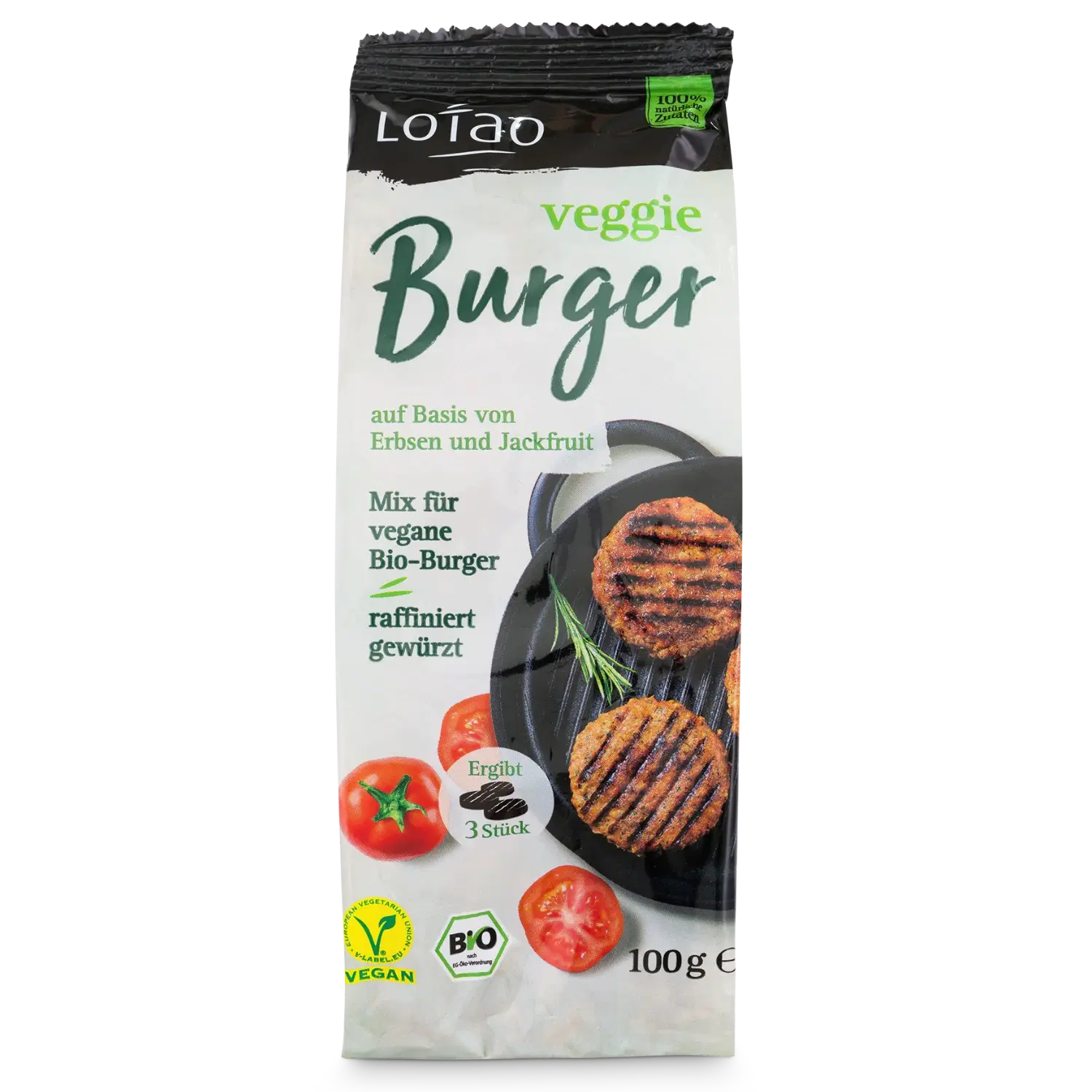 Lotao Veggie Burger | Schneller Mix für Vegane Burgerpatties in 100% ...