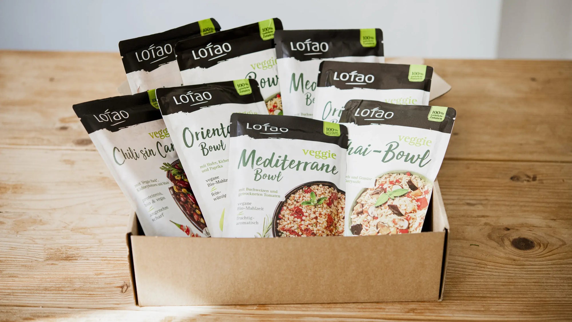 Bio-vegane Fertiggerichte von Lotao in der Bowl Box