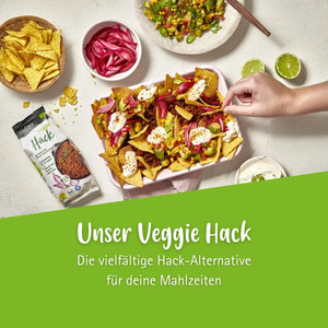 Lotao Veggie Hack als vielfältige vegane Alternative für Hackfleisch auf dem mobilen Banner