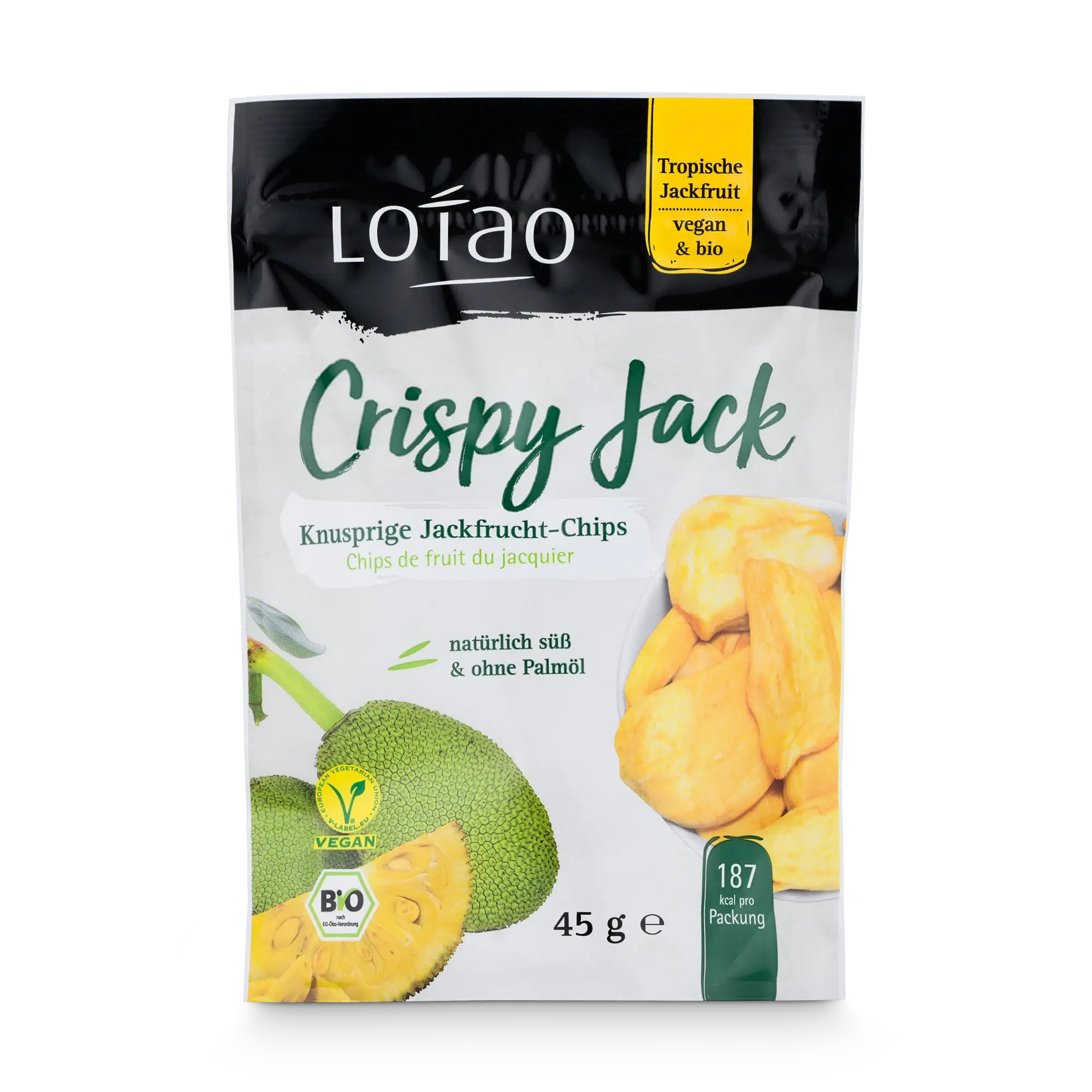 Lotao ORGANIC Jackfruit Chips Crispy Jack Exotic fruit chips as a