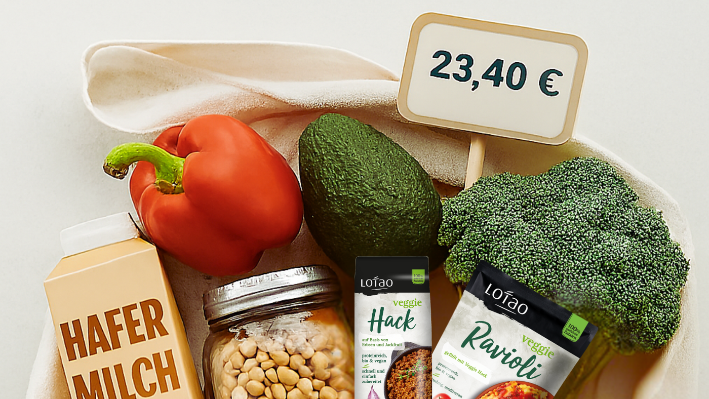  Veganer Warenkorb erstmals billiger