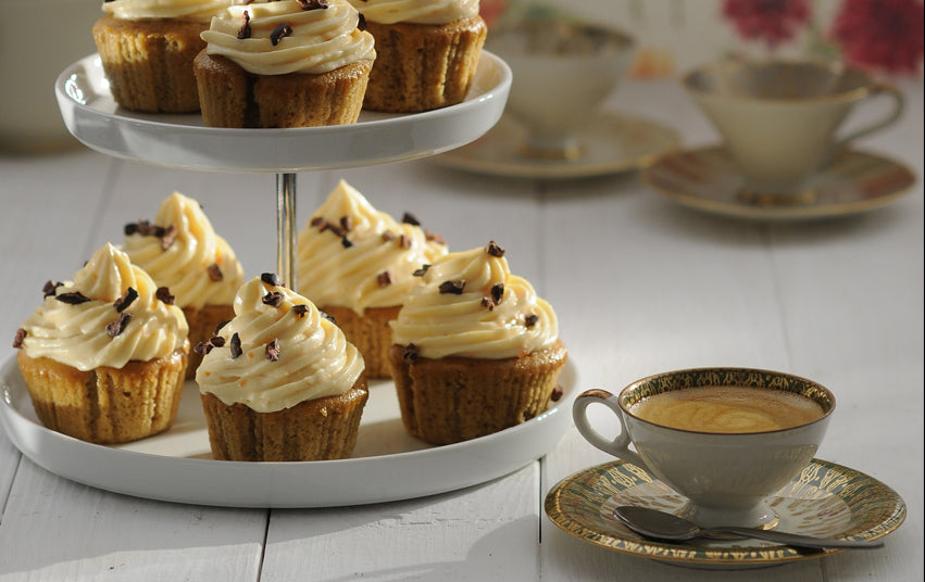 Vegane Cupcakes mit Pumpkin Creamcheese Frosting