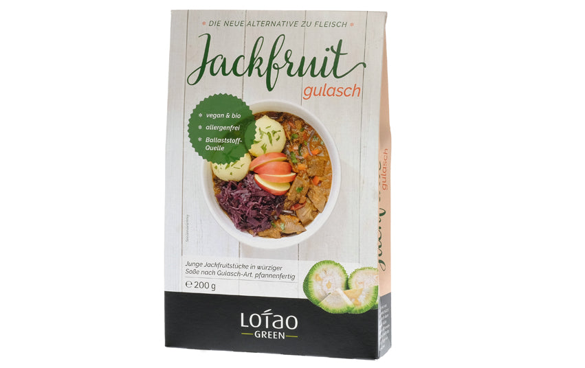 Das neue Jackfruit Gulasch von Lotao