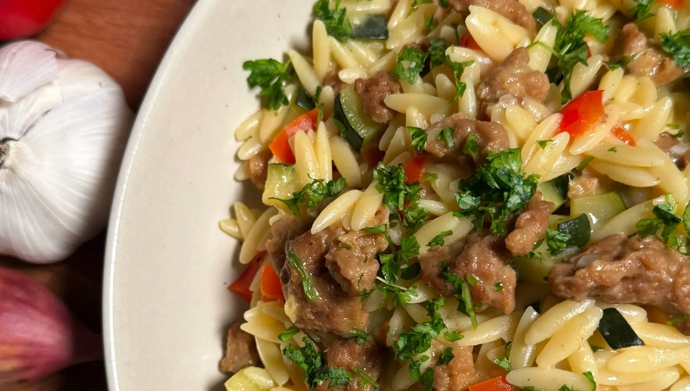 One-Pot mit Veggie Gyros