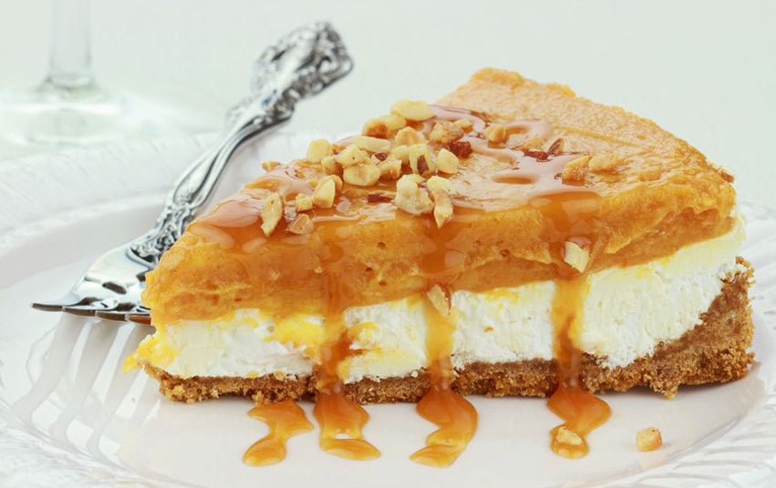 Glasierte Reis-Tarte mit Ingwercrème