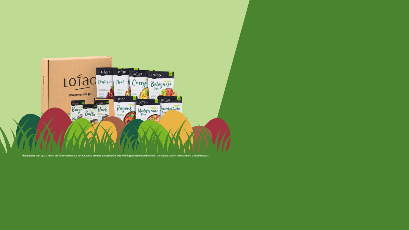 Bio Ostergenuss mit Lotao Aktion: Spare 15% auf jedes 2. Bundle, auch als Geschenk
