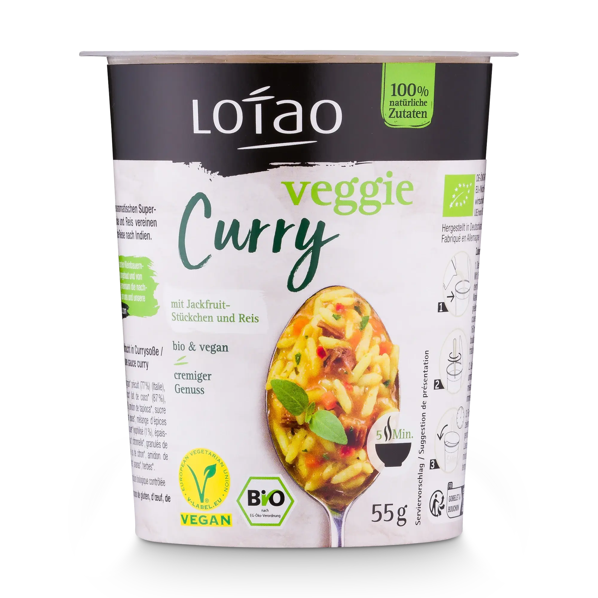 Lotao Jackpot Curry rice dish vegan organic